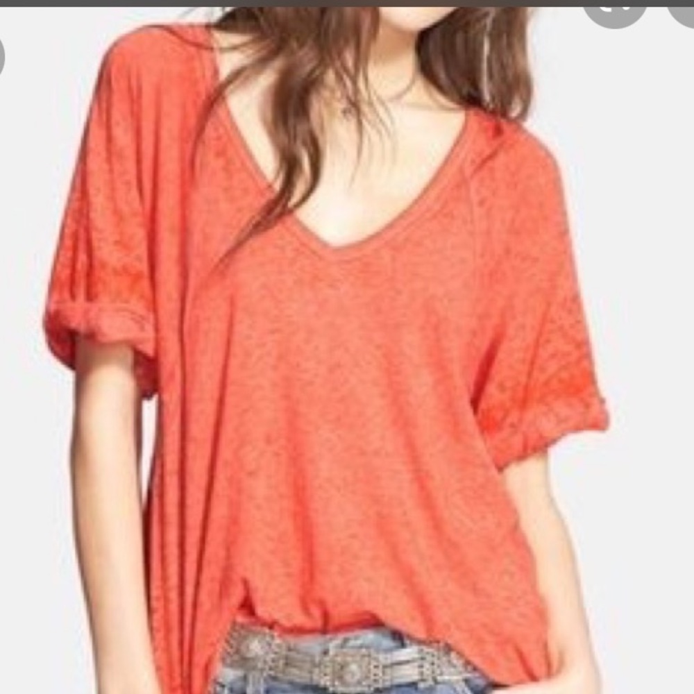 We the free coral Fallin tee